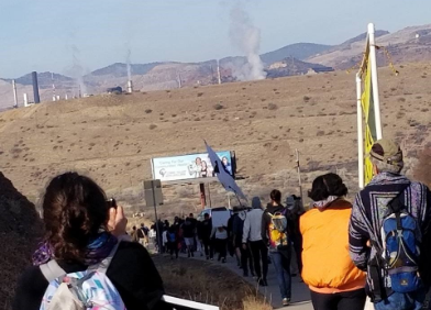 Marching through mining towns of Globe-Miami, AZ to Oak Flat